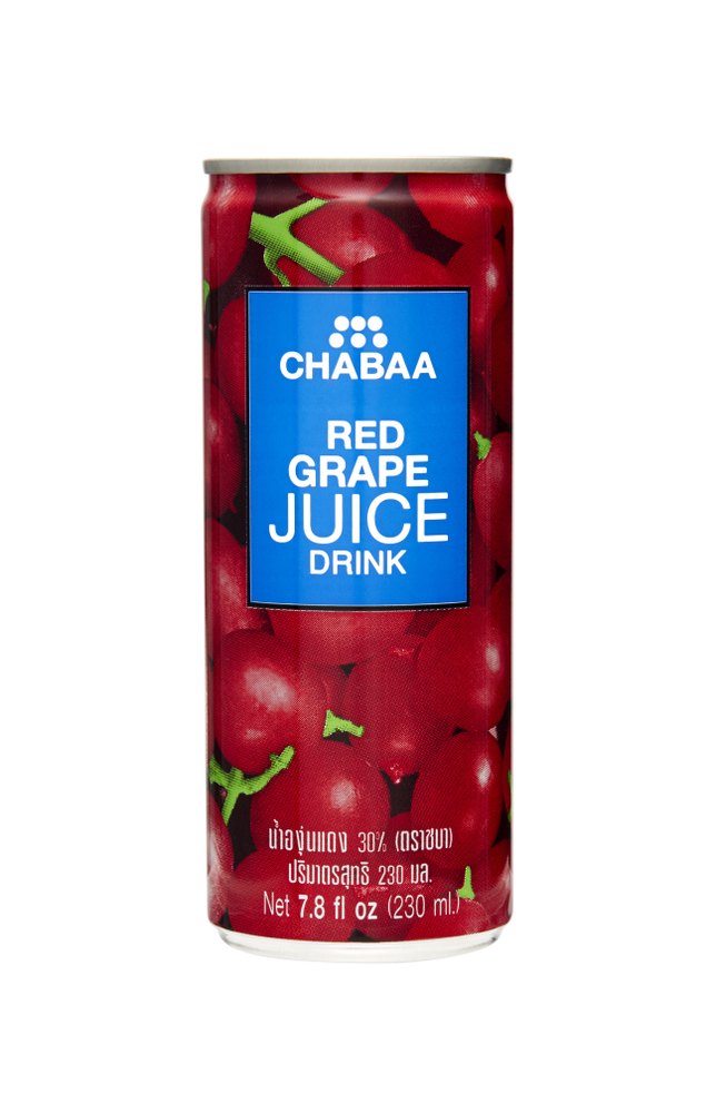 CHABAA Red Grape Juice 230 Ml, Packaging Type: CAN