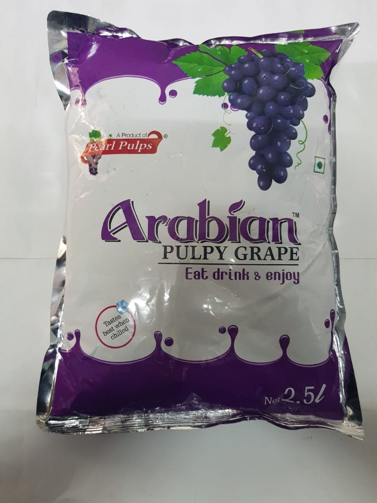 Pearl Pulp Sugar Arabian Pulpy Grape, Packaging Size: 2.5 Liter, Packaging Type: Packet