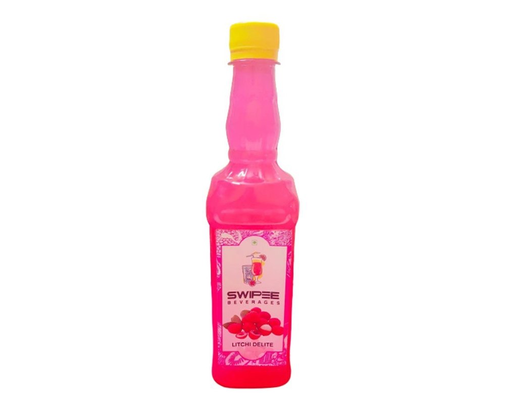 Swipee Beverages Pink Litchi Flavour Sharbat, Packaging Size: 500 ml, Packaging Type: Bottle