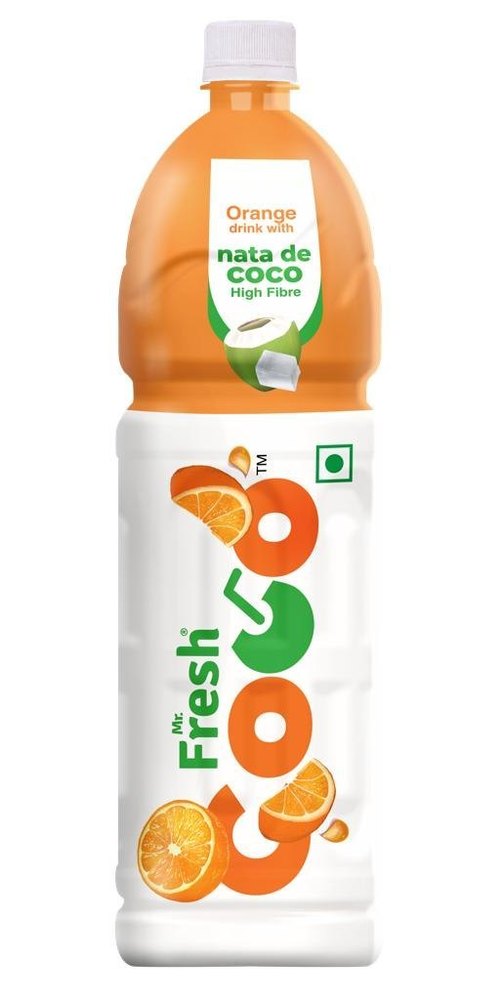 Orange Drink with Nata De Coco, Packaging Size: 12 bottle of 1 ltr, Packaging Type: Carton