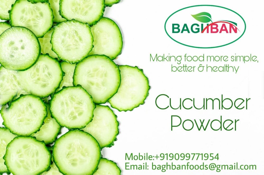 Baghban Foods White & Light Green Spray Dried Cucumber Powder, Packaging Type: Aluminum Foil Bag, Packaging Size: 20KGS