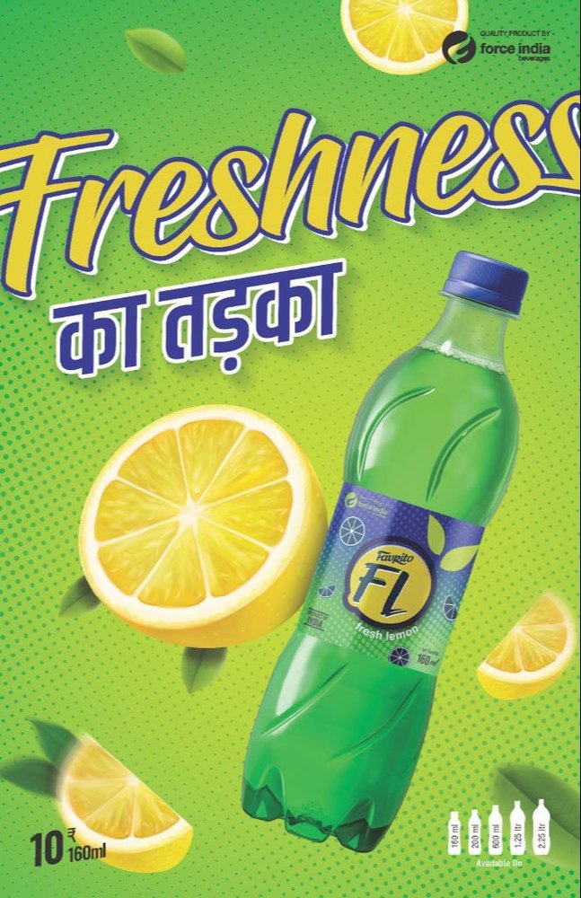 FAVRITO FL Fresh Lemon, Packaging Type: Carton, Pack Size: 24