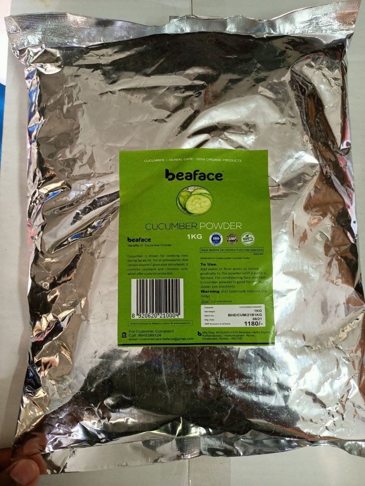 Beaface White Dried Cucumber Powder, Packaging Type: Bag