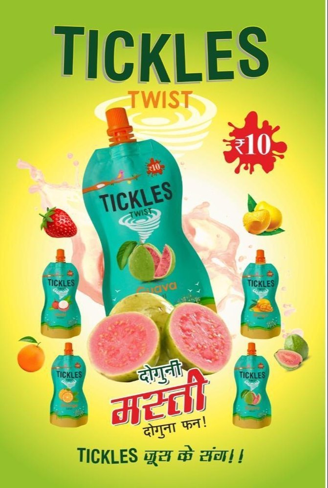 Tickles Guava Juice Spout Pack, Packaging Size: 150 Ml