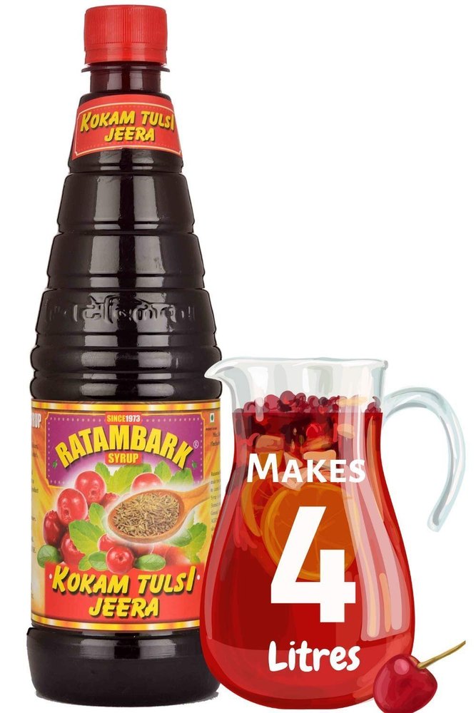 Svitemblica Kokam Tulsi Jeera Syrup, Packaging Type: Bottle