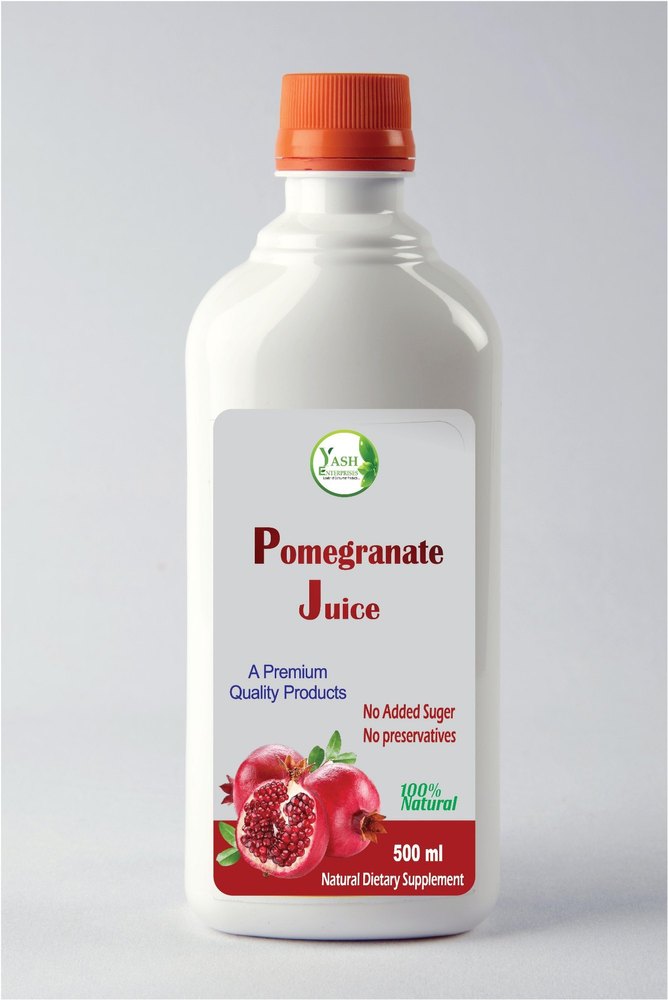 Yash Enterprises Organic Pomegranate Juice, Packaging Size: 1000 ml, Packaging Type: Plastic Bottle