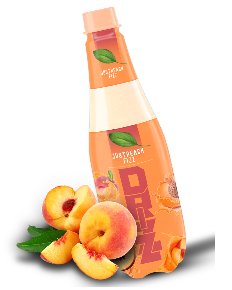 Fruit Jump Drizz Just Peach Fizz Drink, Packaging Size: 160ml, Packaging Type: Bottle