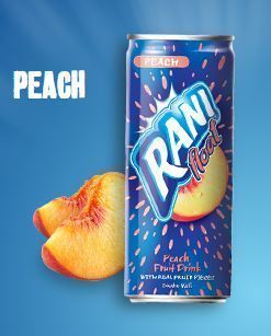 Rani Float Peach Juice 180ml, Packaging Type: Cartoons