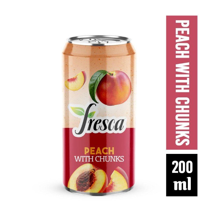 Fresca Peach Juice With Chunks, Packaging Type: Can