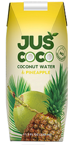 Juscoco Yellow Pineapple with coconut beverage supplier, Packaging Size: 330 ml