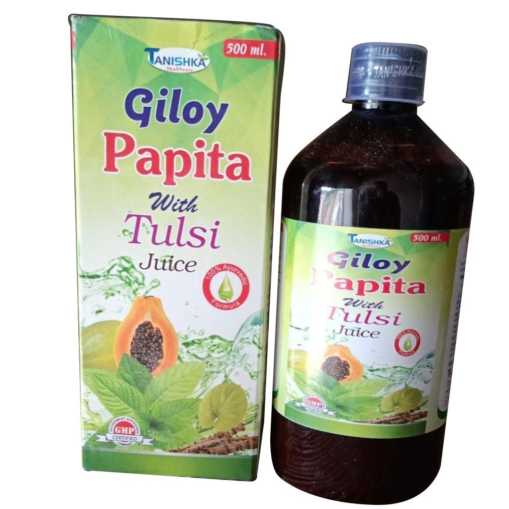 Giloy Papita Tulsi Juice For Immunity Booster, 500 ml