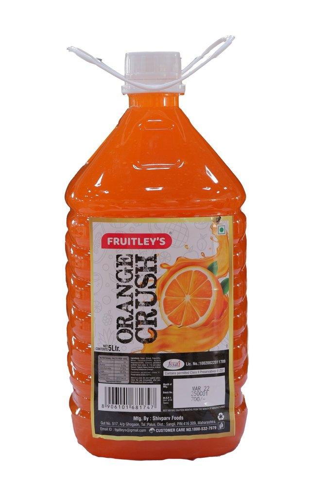 5Litre Orange Crush, Packaging Type: Plastic Bottle