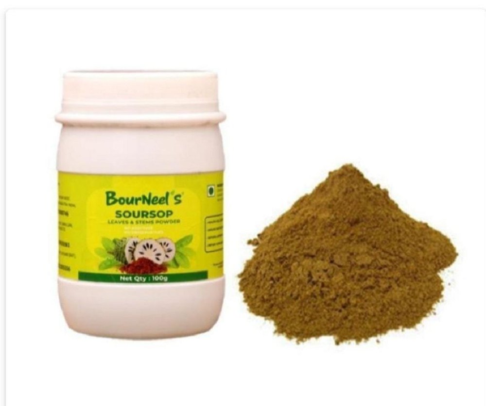 Brown Soursop Leaves Stem Powder, Packaging Type: Plastic Container