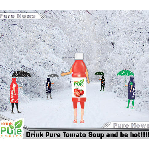 Drink Pure Fruits Healthy Tomato Juice, 200 Ml, Packaging Type: Bottle