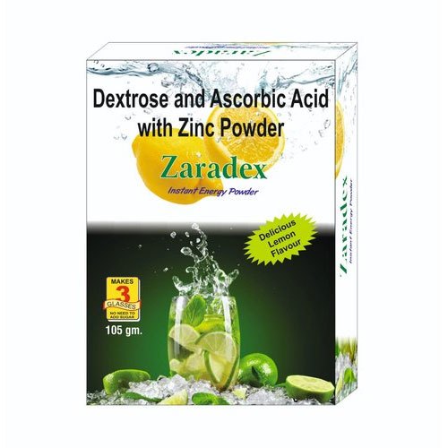 Lemon Dextrose And Ascorbic Acid With Zinc Powder, Packaging Size: 105g, Packaging Type: Box