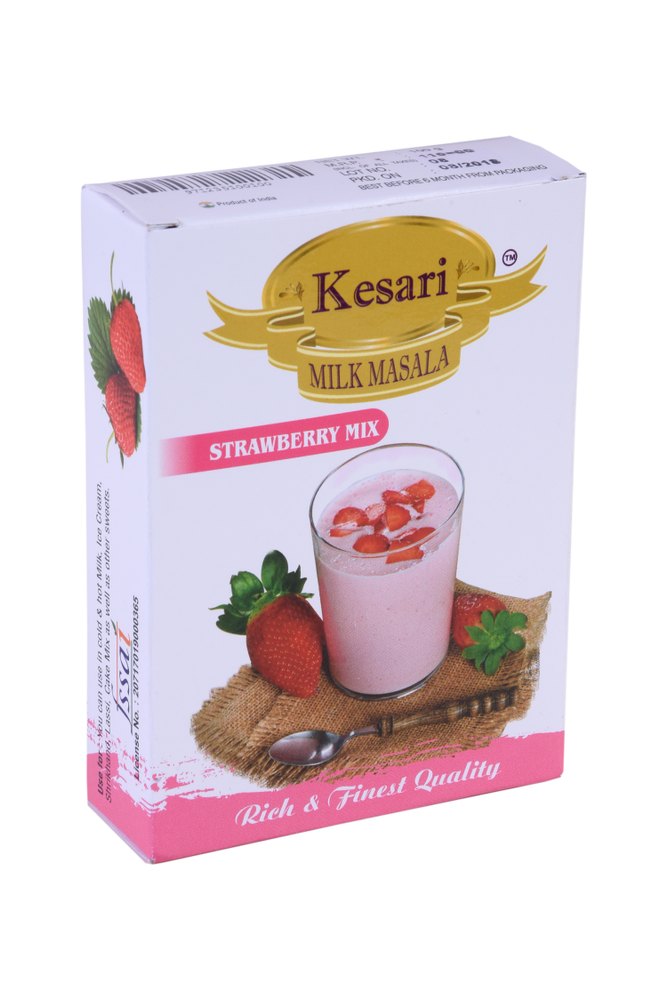 Kesari Strawberry Milk Shake Mix, Pack Size: 50 Gm, 100gm., Packaging Size: 50gm, 100gm