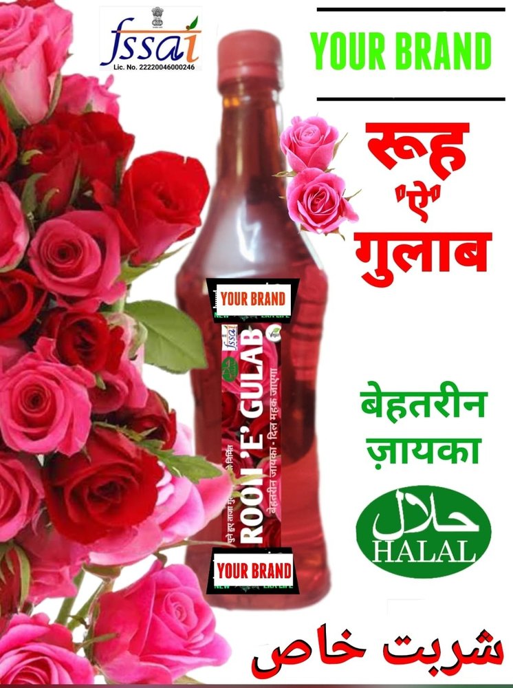 Greentattva Rose Sharbat, Packaging Size: 1000 ml, Packaging Type: Bottle