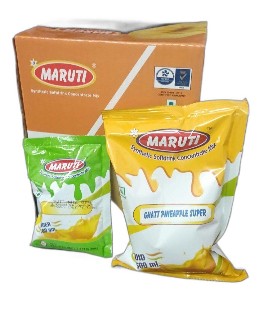 Maruti Ghatt Pineapple Synthetic Concentrate Mix, Packaging Size: 500ml