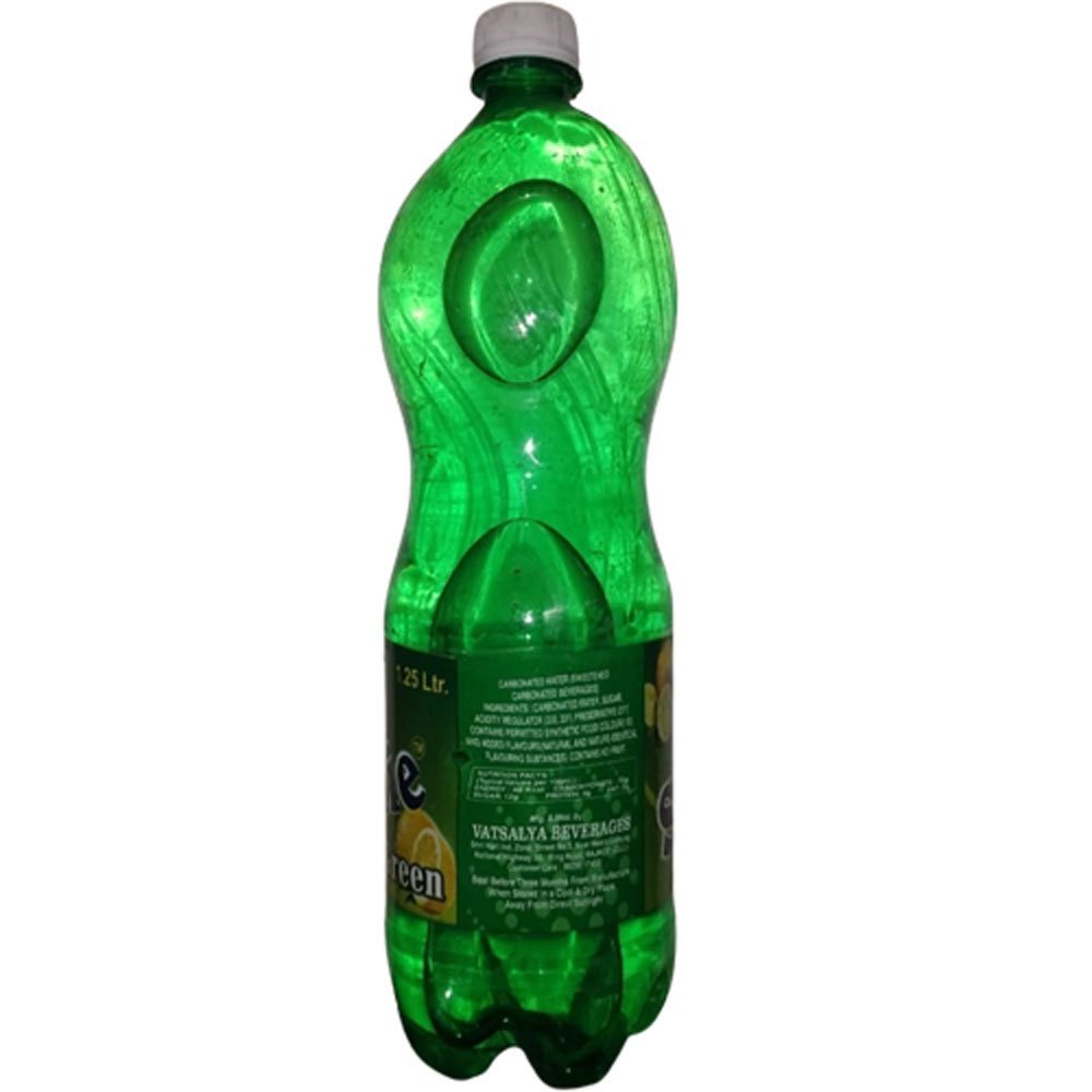 Bottle 1.25L Clear Lemon Green Drink