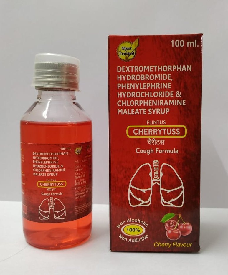 CHERRYTUSS SYRUP, For Commercial, Packaging Size: 100ml