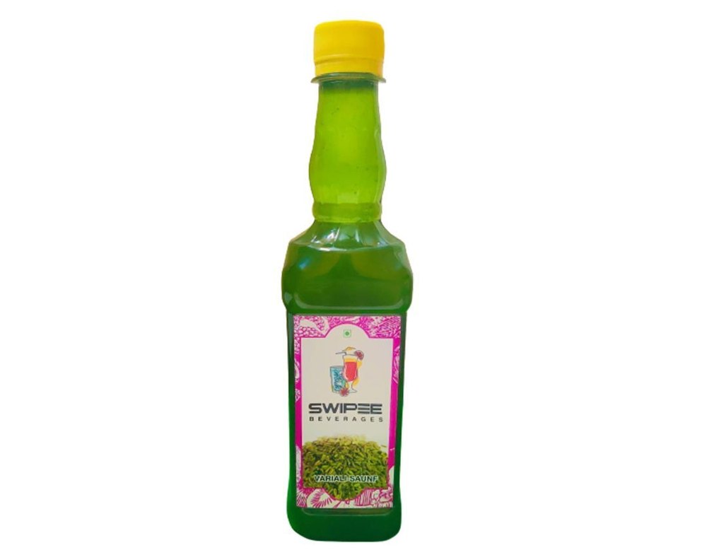 Swipee Beverages Green Valriali Saunf Flavour Sharbat, Packaging Size: 500 ml, Liquid