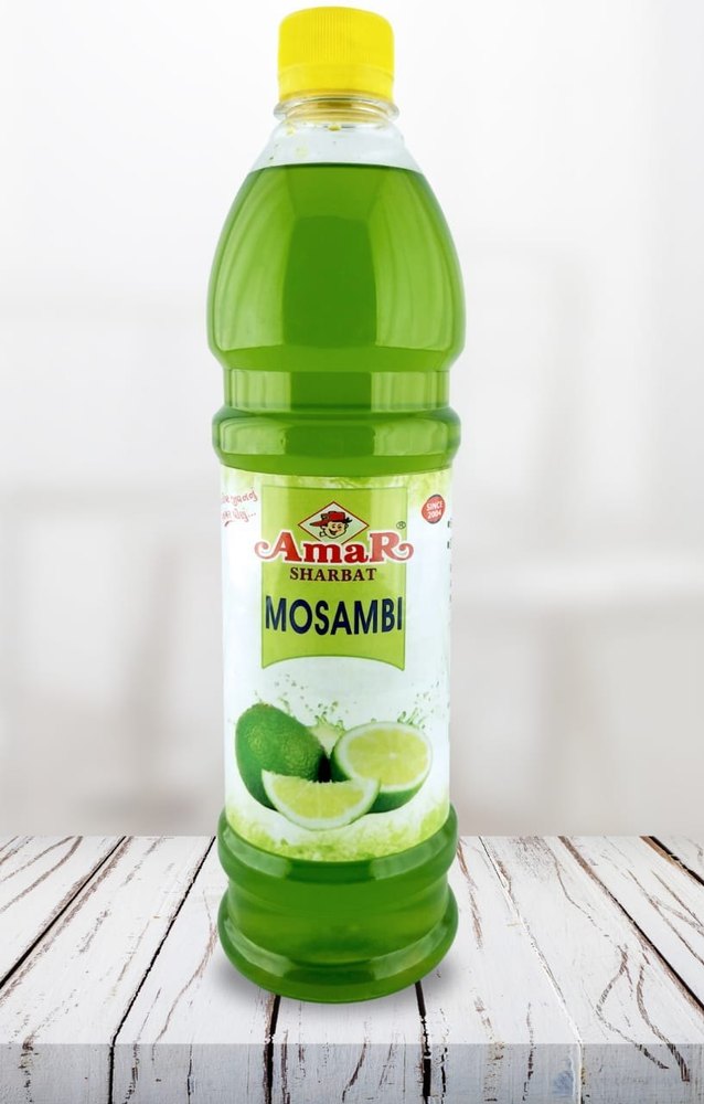 Amar Light Green Mosambi Syrups, Packaging Size: 700 Ml, Liquid