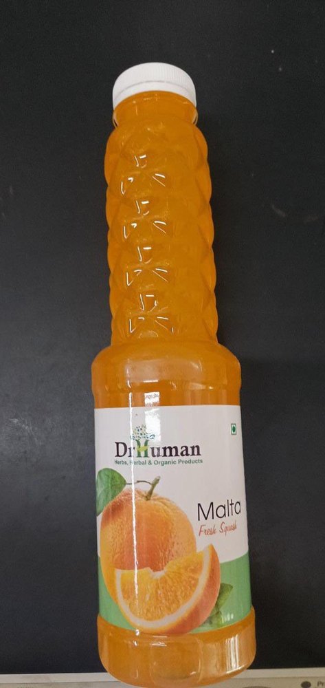 1000 ml Orange Juice DrHuman Malta Squash, Food