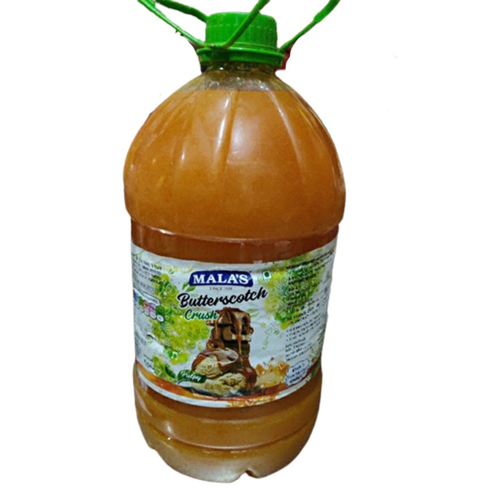 Yellow Malas Butterscotch Crush, Packaging Size: 5Litre