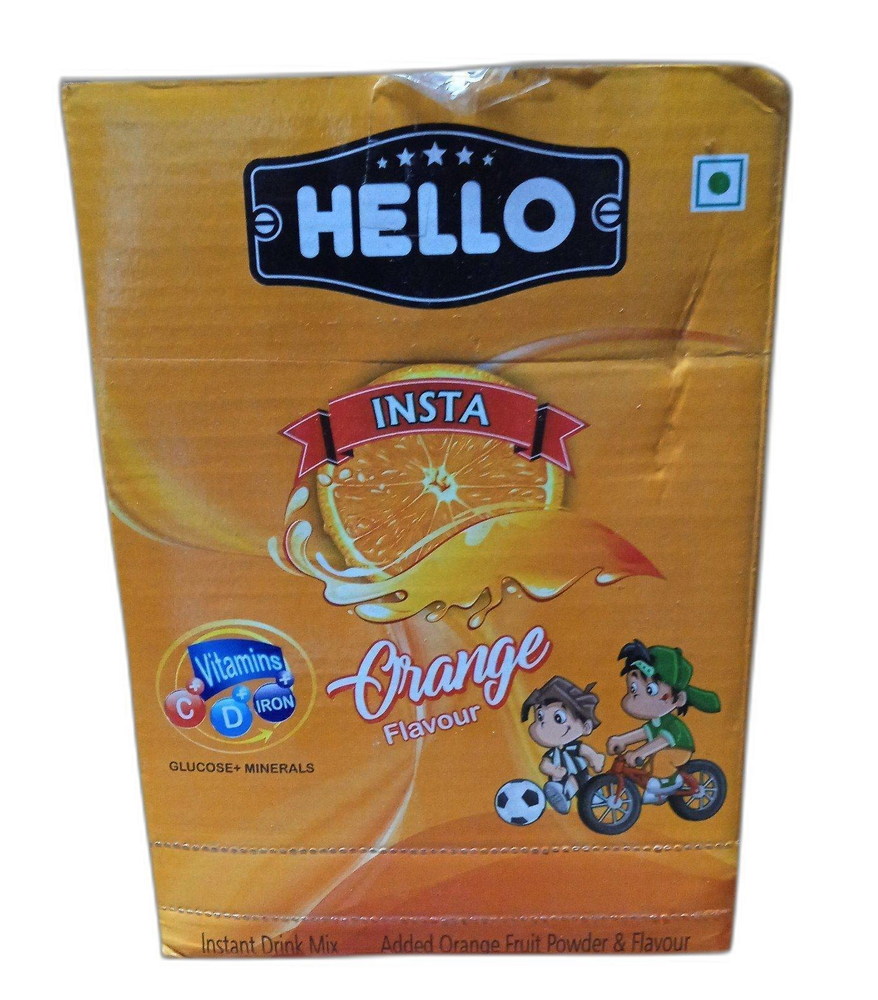 1200gm Hello Insta Orange Energy Drink Powder, For Food Flavor