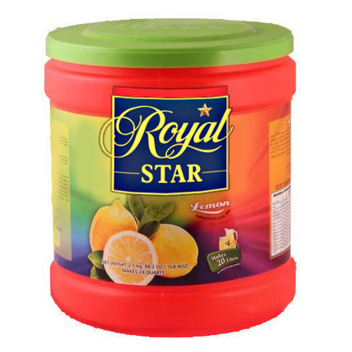 Royal Star Sugar Based Instant Lemon Drink Powder, Pack Type: Can