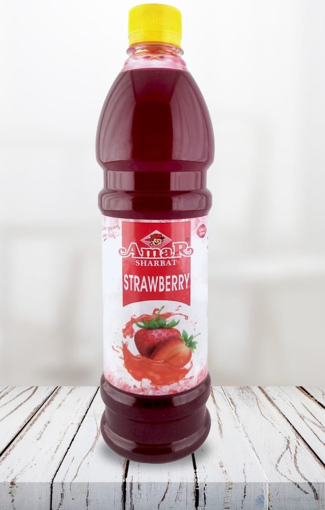 Amar Bottle Strawberry Syrup, Packaging Size: 700 ml, Liquid