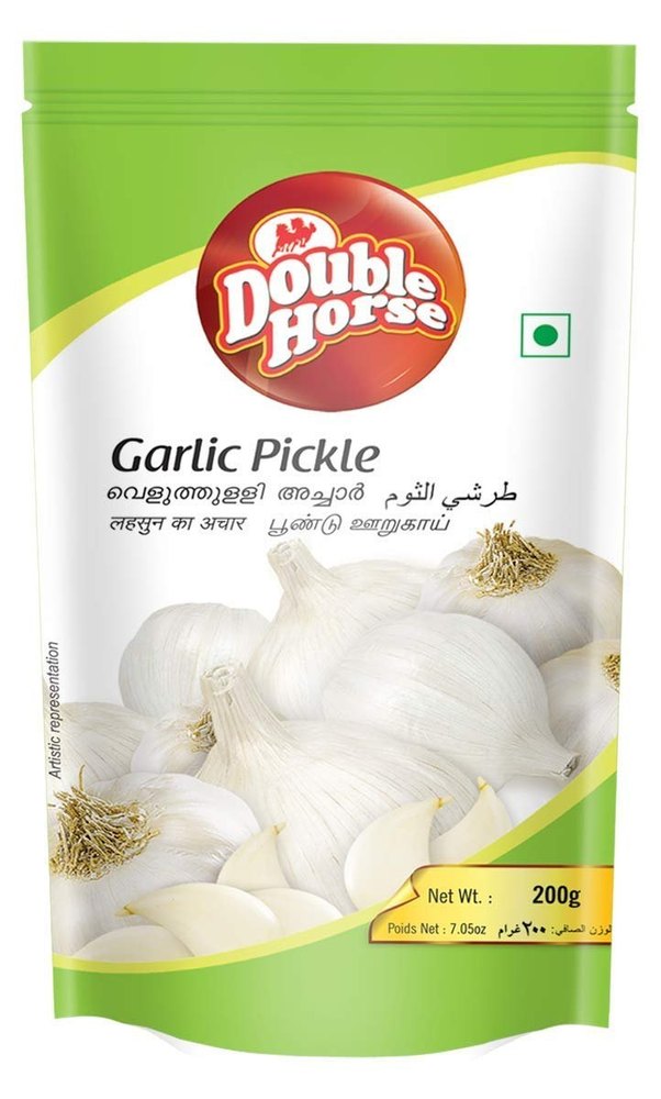 Double Horse Garlic Paste, Packaging Type: Packets, 100g img