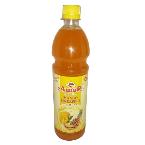 Amar Sugar Mango Pineapple Syrup, Packaging Type: Plastic Bottle, Liquid