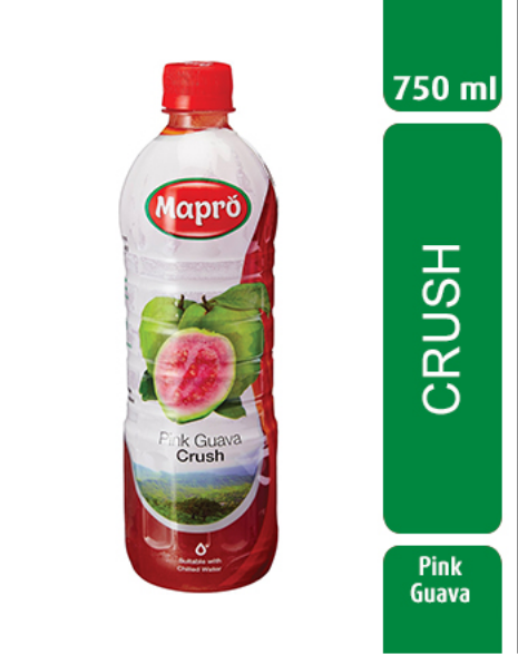 Mapro Pink Guava Crush 750 mL, Packaging Type: Bottle