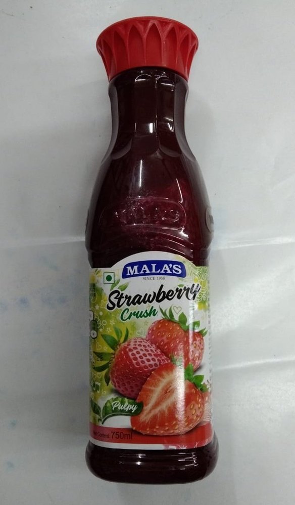 Soft Drink Red Malas Strawberry Crush, Packaging Size: 750ml, Packaging Type: Bottle