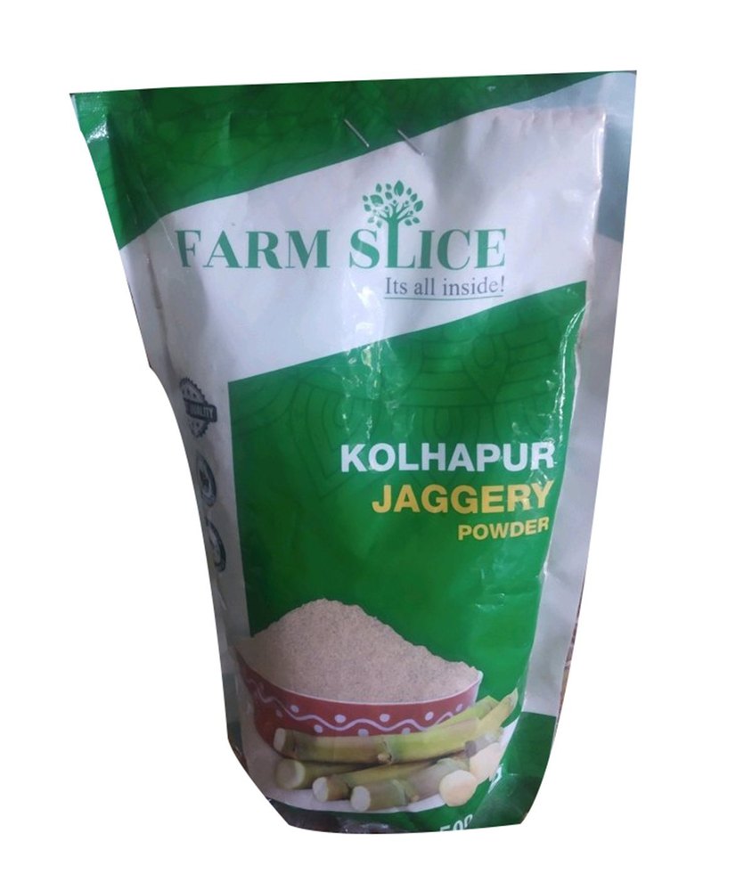 Indian Farm Slice Natural Jaggery Powder, Packaging Type: Packet