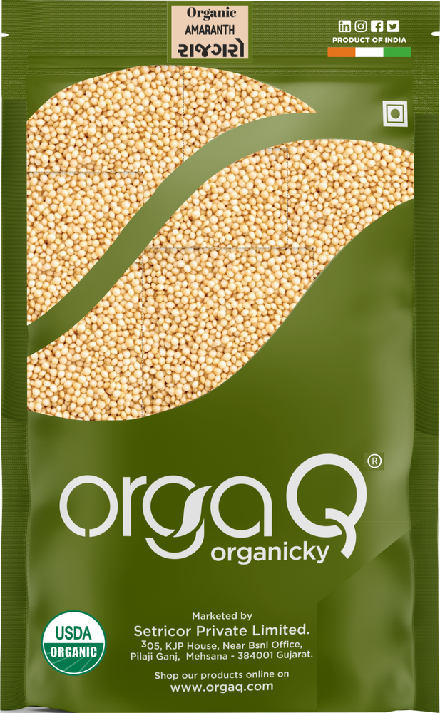 Natural Orgaq Organicky Organic Amaranth Rajgara/Royal Grain - 500g, For Food, Packaging Type: Packet