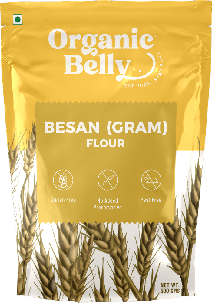 Organic Belly Besan Flour, Powder, Packaging Size: 500g