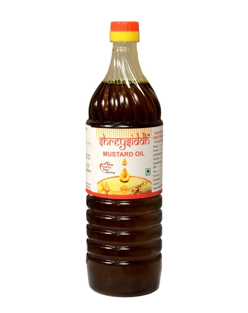 Expeller Lowers Cholesterol 1L Shreysiddh Mustard Oil, Packaging Type: Plastic Bottle, Packaging Size: 1 litre