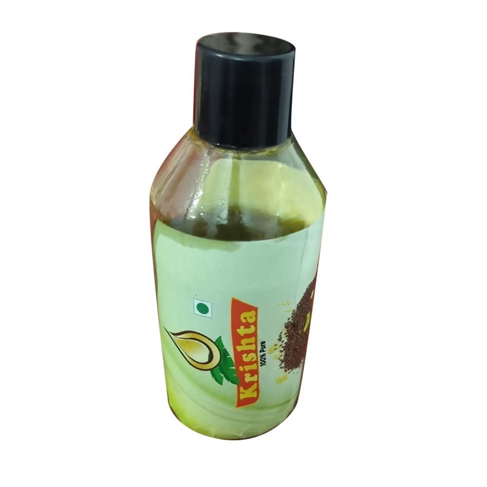 Lowers Cholesterol Krishta Organic Mustard Oil, Packaging Type: Bottle, Packaging Size: 250 ml