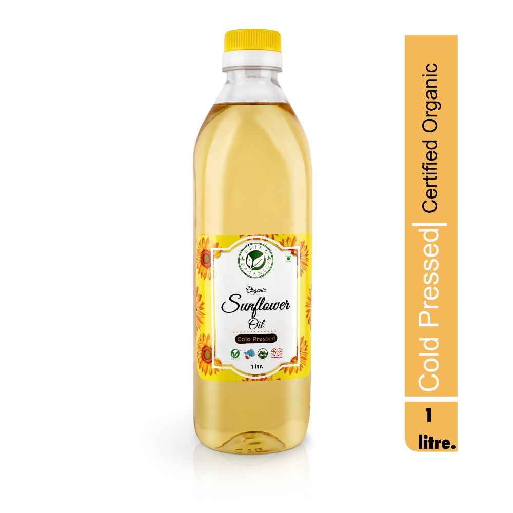 Erika Organics 9 Month Organic Sunflower Oil, Packaging Size: 1 litre