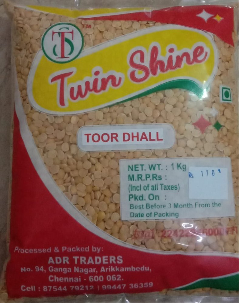 Yellow Twin Shine Toor Dal, Tamil Nadu, High in Protein