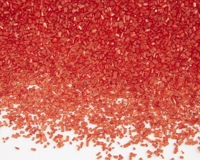 Red Sparkling Sugar Crystal