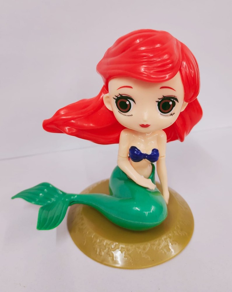 Red 1 pc Mermaid Cake Topper, Packaging Type: Packet