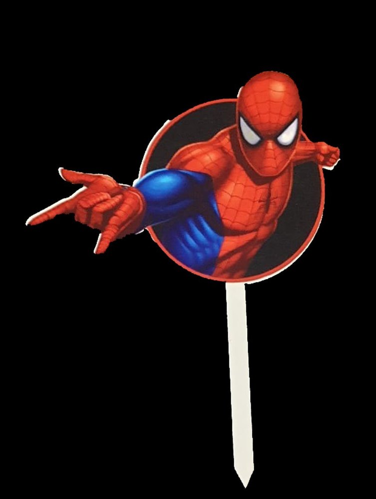Red Spiderman Cake Topper