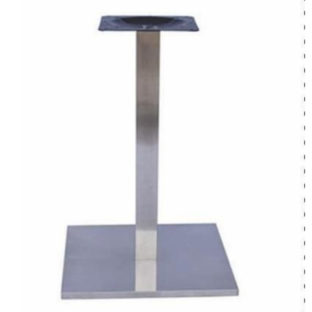 Silver Stainless Steel SS Base For Tables, Size: 400 mm X 500 mm