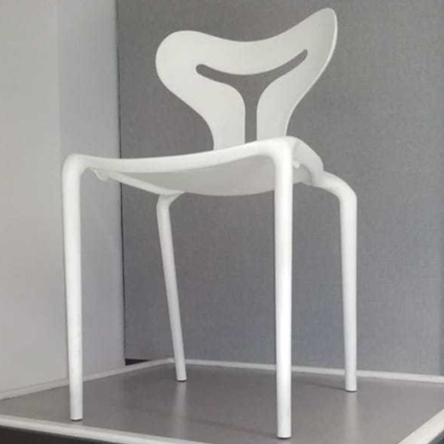 Geeken Restaurant Chair, White