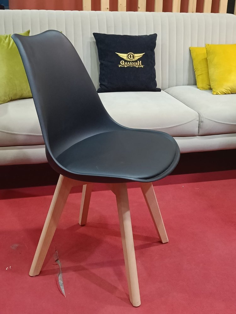 Black PVC Lica Cafe Chair fiber