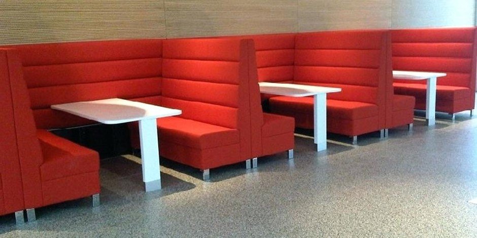 Red Modern Designer Restaurant Sofa, For Hotel, Size: 36 X 24 X 36 Inch (l X W X H)