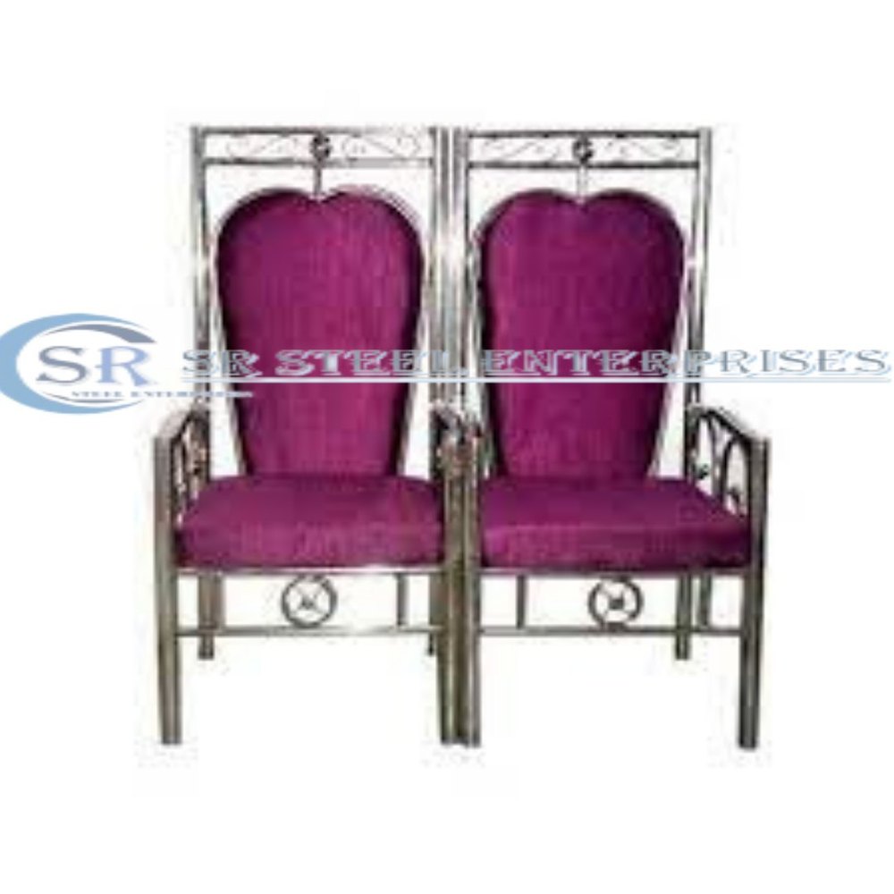 Modern steel Purple Wedding Chair